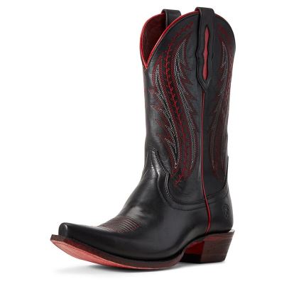 Ariat Tailgate - Western Laarzen Zwart / Rood Dames - 31107-658